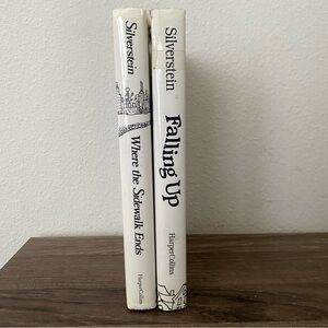 SHEL SILVERSTEIN Lot of 2 Hardcover Books - Falling Up & Where The Sidewalk Ends